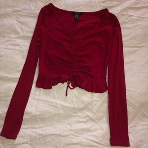 Cherry Red long sleeve top